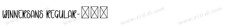WinnerSans regular字体转换